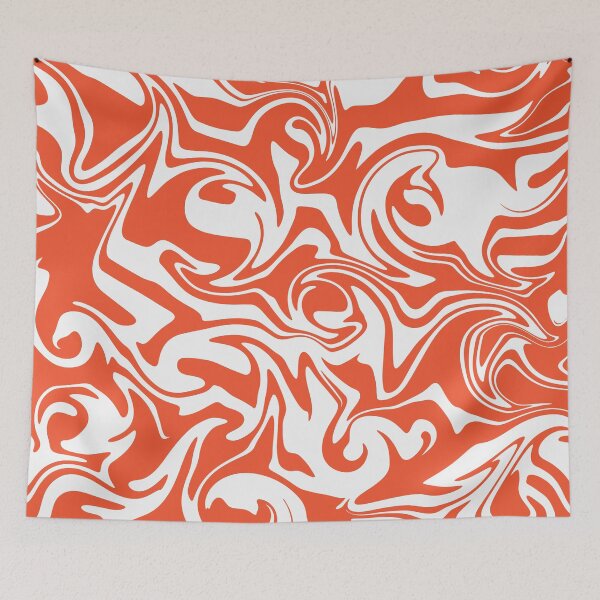 Item preview, Spill - Orange and White designed and sold by LAEC-Shop.