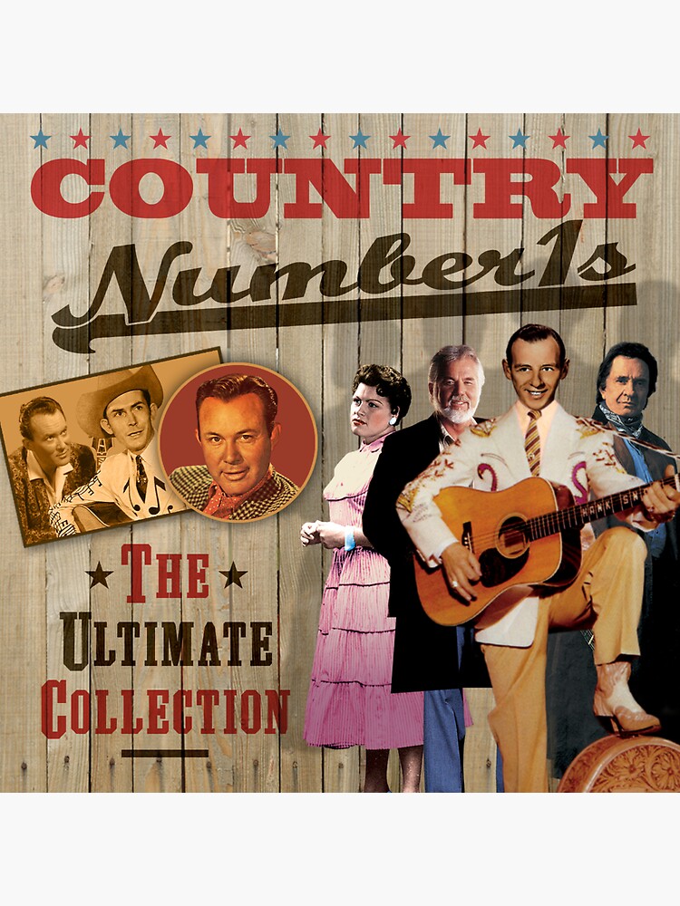 &ldquo;Country Number 1s - The Ultimate Collection&rdquo; Sticker for Sale by