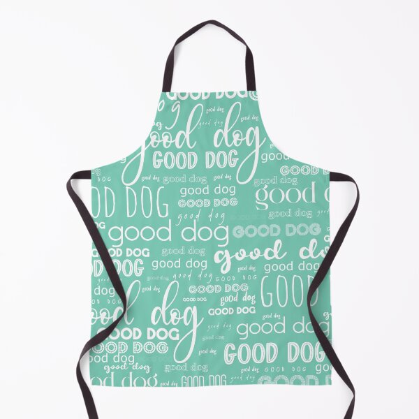 Item preview, Good Dog Cute Typography for Good Dogs or Confused Cats in Mint Teal Green and White designed and sold by kierkegaard.