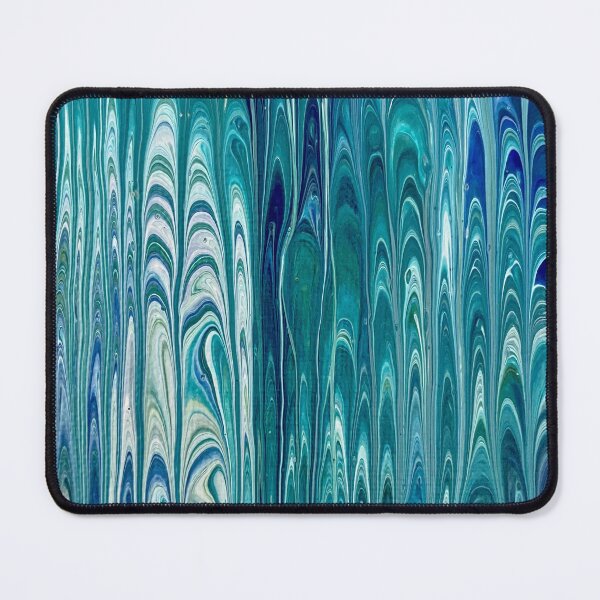 Item preview, Blue and Green Abstract Pour Art designed and sold by Adelle Smith.