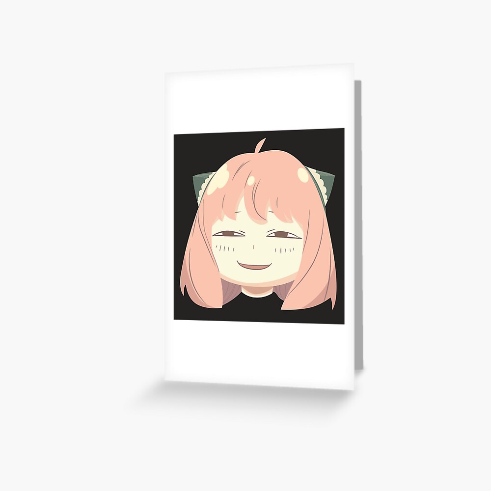 "Anya Meme face" Greeting Card by Ayrieton | Redbubble