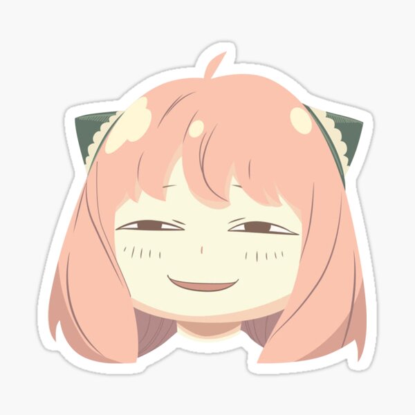 Anya Smug Face Stickers for Sale