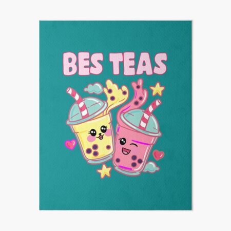 Impression rigide « Bes Teas Cute Bubble Tea Besties Best Friend Kawaii ...