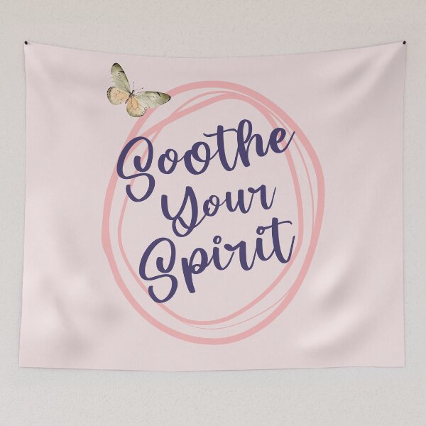 Item preview, Soothe Your Spirit Feminine Calming Phrase designed and sold by MindfulMeta.