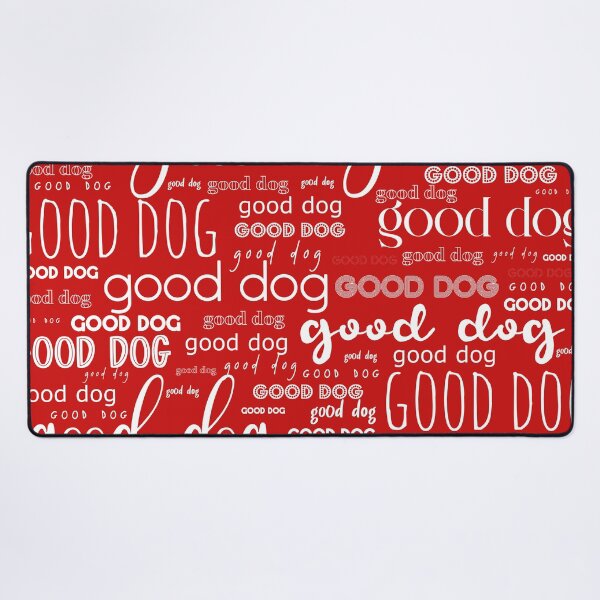 Item preview, Good Dog Cute Typography for Good Dogs or Confused Cats in Red and White designed and sold by kierkegaard.