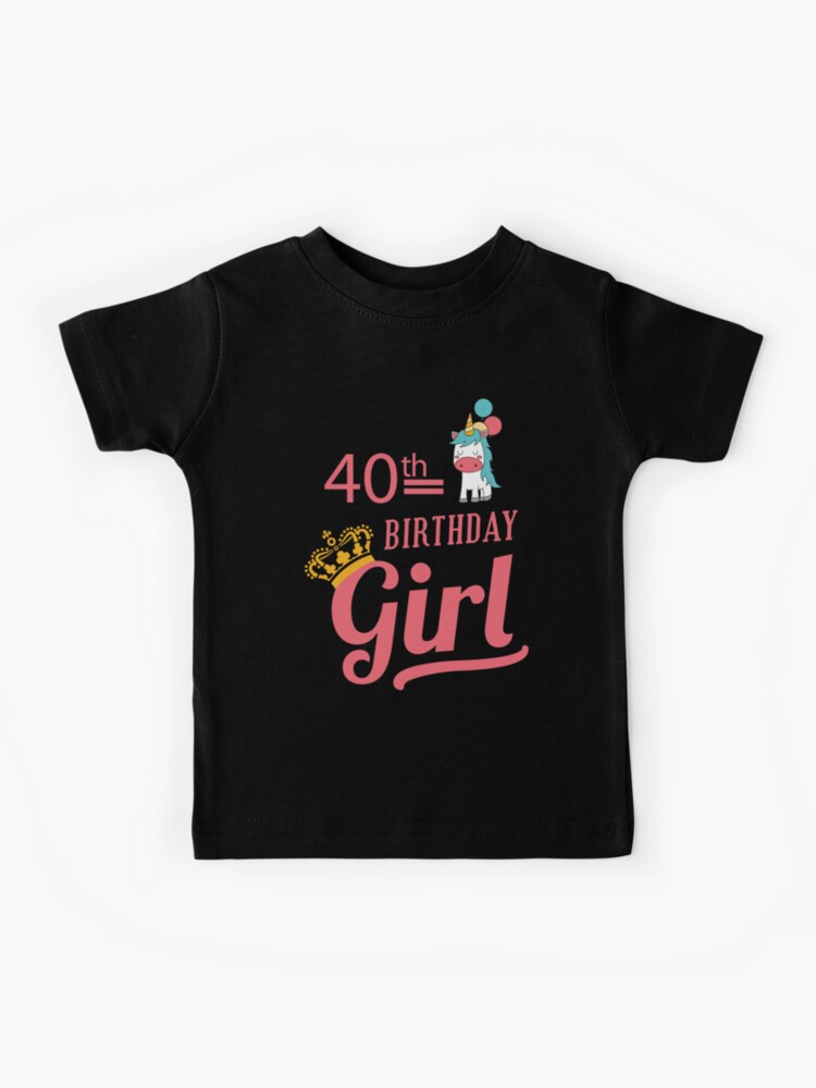 Tee-shirt anniversaire 40 ans idée cadeau