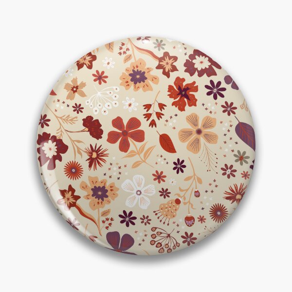 Item preview, Peach Boho Fall Floral Pattern designed and sold by prirajdesigns.