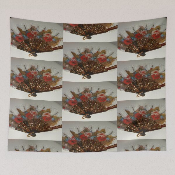 Item preview, Ornate Floral Fan designed and sold by BlueMoonRose.