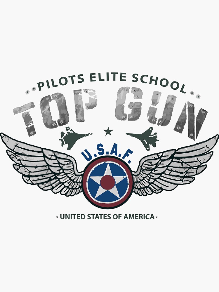 "Top Gun Merch Pilot Wing" Sticker for Sale by pblanca8g2 Redbubble