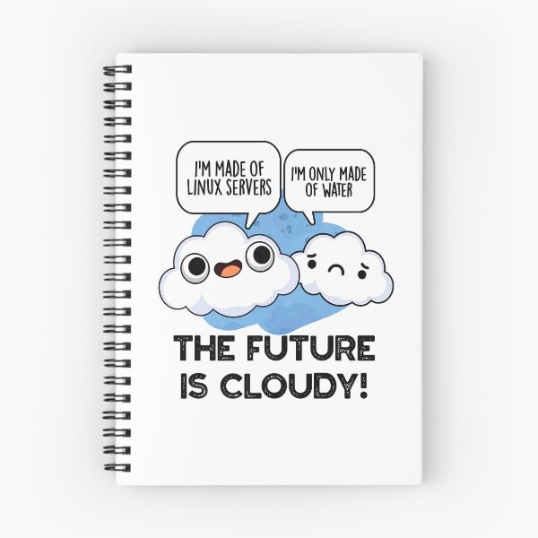 Item preview, The Future Is Cloudy Funny Computer Puns  designed and sold by punnybone.