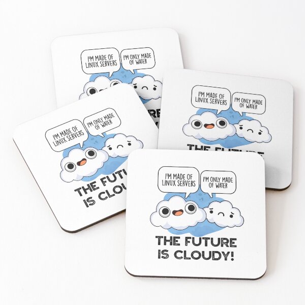 Item preview, The Future Is Cloudy Funny Computer Puns  designed and sold by punnybone.