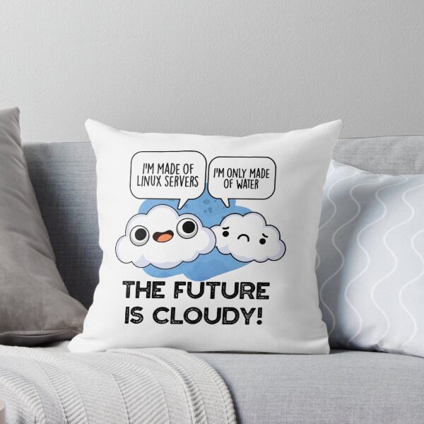 Item preview, The Future Is Cloudy Funny Computer Puns  designed and sold by punnybone.