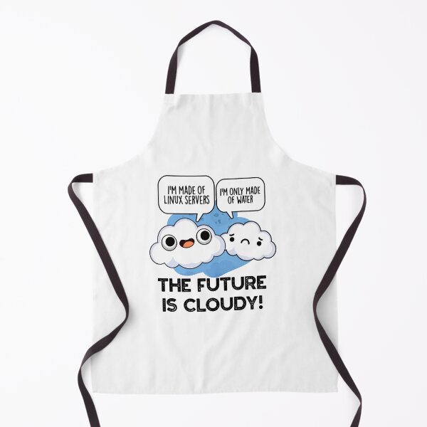 Item preview, The Future Is Cloudy Funny Computer Puns  designed and sold by punnybone.