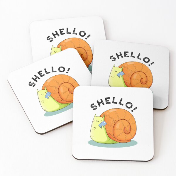 Item preview, Shello Funny Snail Puns  designed and sold by punnybone.