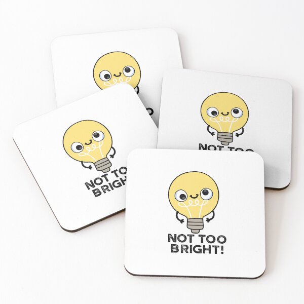 Item preview, Not Too Bright Funny Bulb Puns  designed and sold by punnybone.