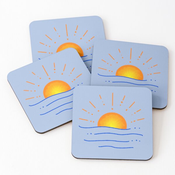 Item preview, Sun set over the waves designed and sold by Fangirlsleep.