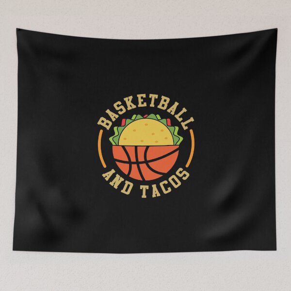 Item preview, Basketball And Tacos Team Sports Love Eating Sticker designed and sold by amberk1cira.