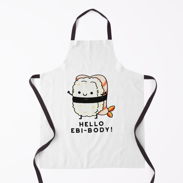Item preview, Hello Ebi-body Funny Ebi Sushi Puns designed and sold by punnybone.