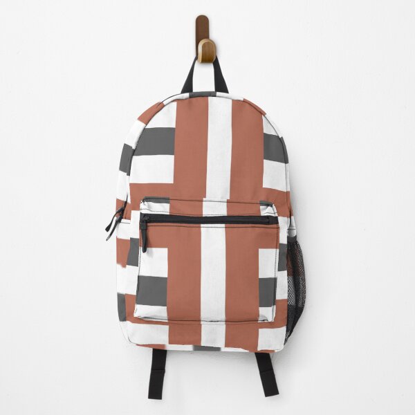 Item preview, Brown Grey White Stripe Pattern designed and sold by inquestyle.