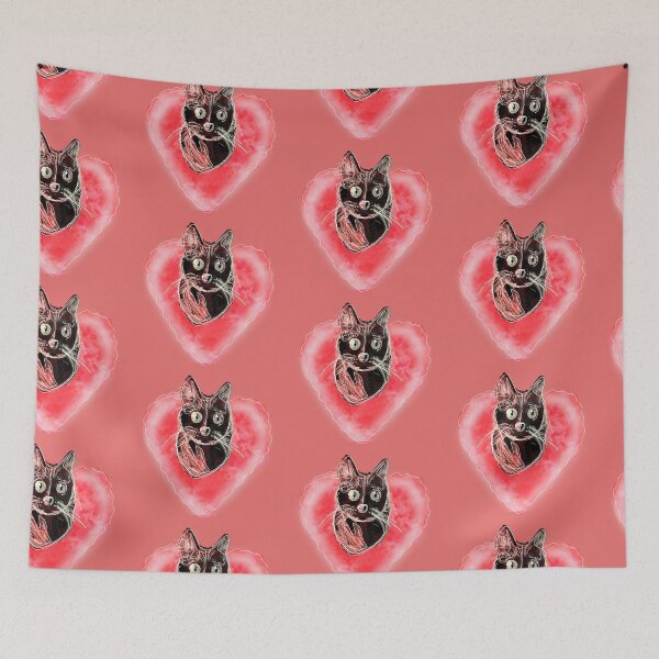 Item preview, Cute cat in a heart. Pink  designed and sold by dusso.