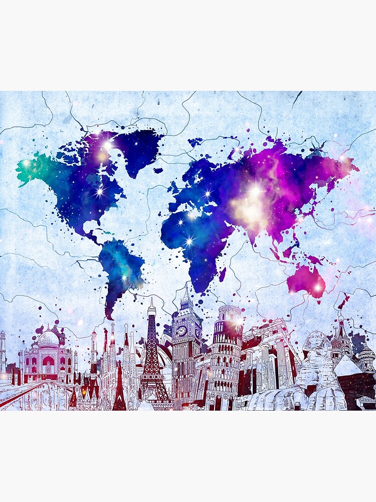 world map by BekimART