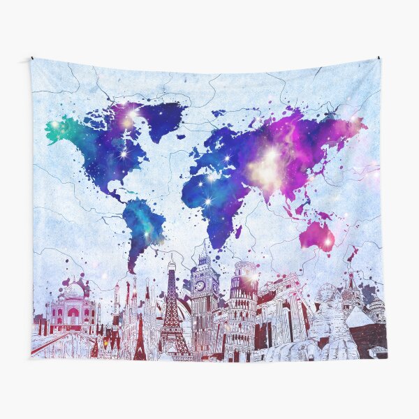 world map Tapestry