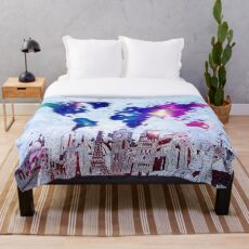 Weltkarte Fleecedecke