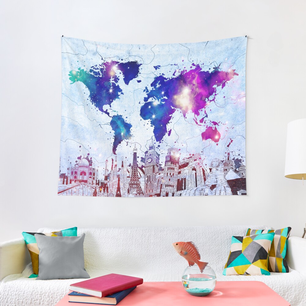 world map Tapestry
