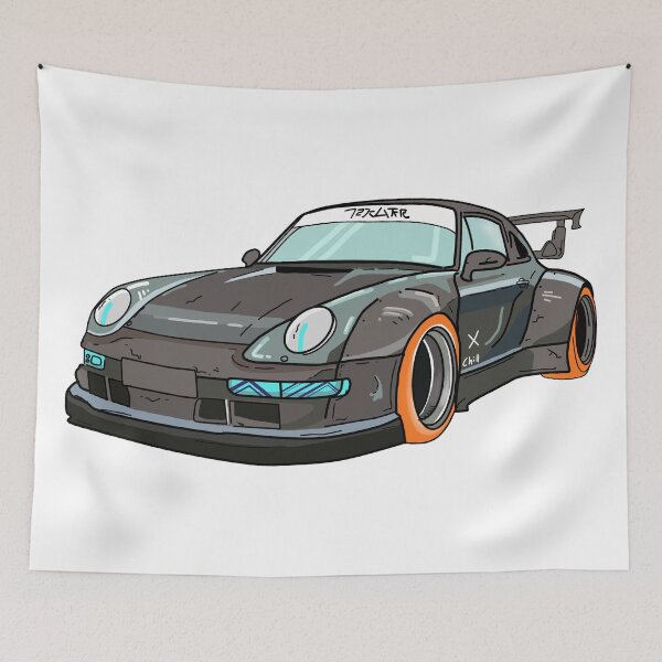 Item preview, Cool Sports Car Cartoon Illustration designed and sold by Chira23.