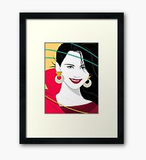 Patrick Nagel's Portrait Framed Print