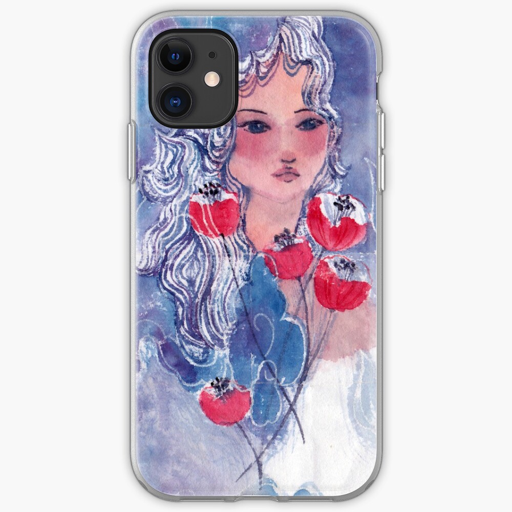 Tulips Girl iPhone Case & Cover