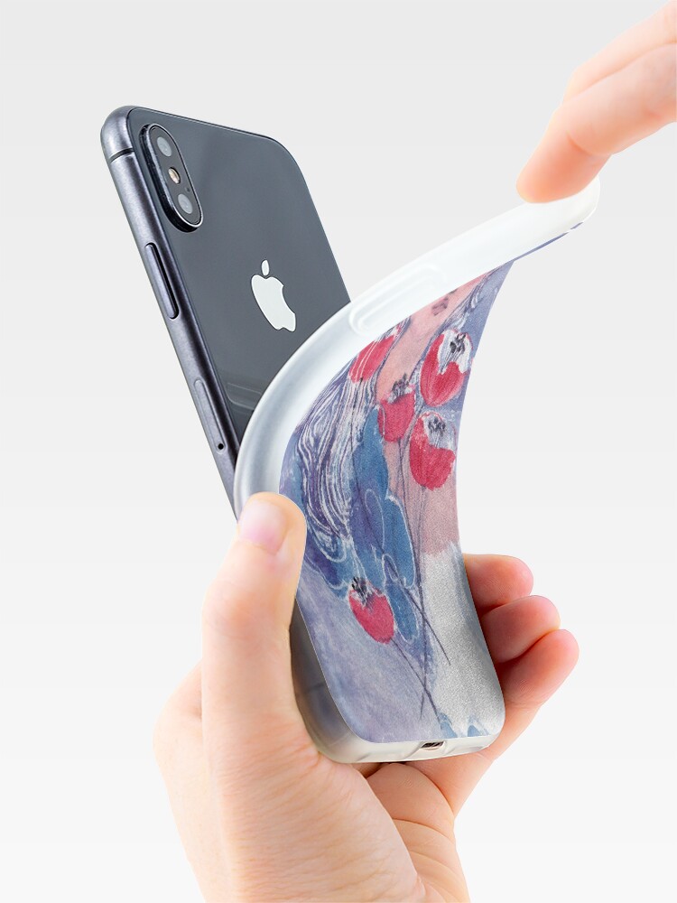 Alternate view of Tulips Girl iPhone Case & Cover