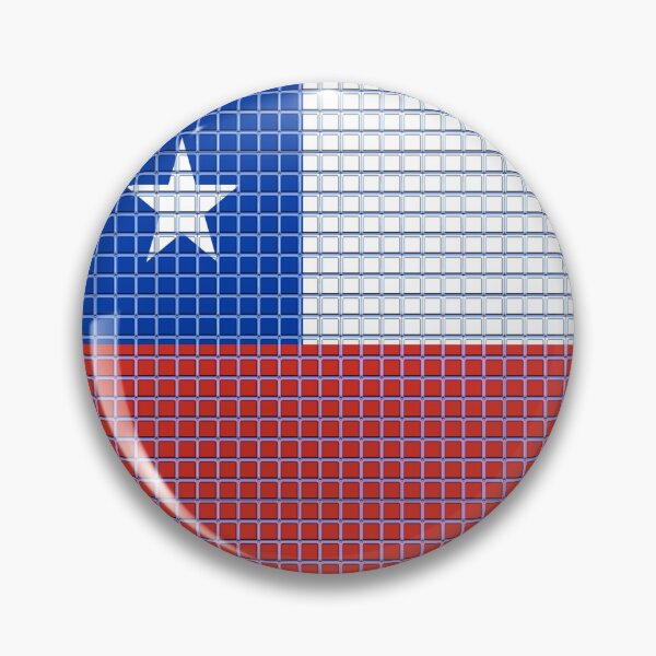 Item preview, Chile Flag Rounded - Squares Pixel  designed and sold by MoonElite.