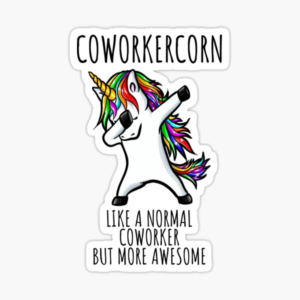 Item preview, Coworkercorn Funny Unicorn Dabbing Gift Like A Normal Coworker But More Awesome designed and sold by FunnyGiftIdeas.