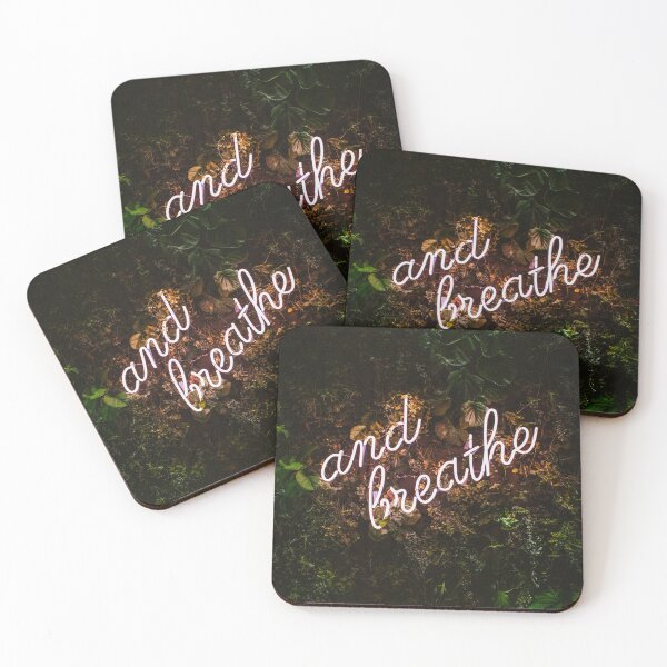 Item preview, And Breathe, Neon Sign designed and sold by newburyboutique.