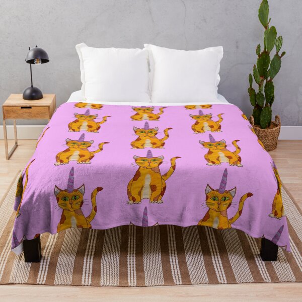 Item preview, Calico Unicat, calico cat with unicorn horn designed and sold by LuvbuzzArt.