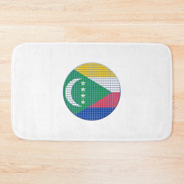 Item preview, Comoros Flag Rounded - Squares Pixel  designed and sold by MoonElite.