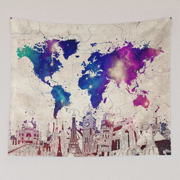 Item preview, world map designed and sold by BekimART.