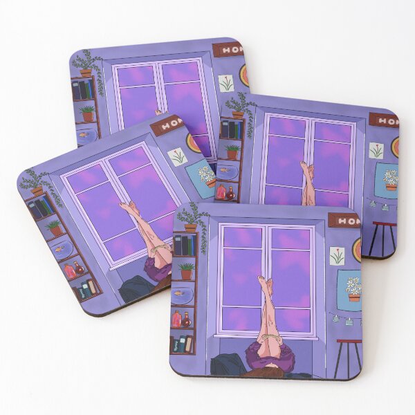 Item preview, Aesthetic Late Night Lonely Book Lover Vibes Lofi Art designed and sold by Chira23.