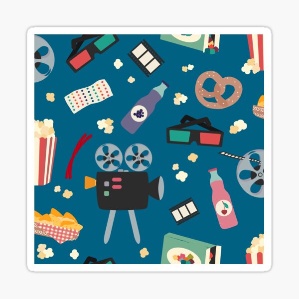 Binge Watching Movies Sticker