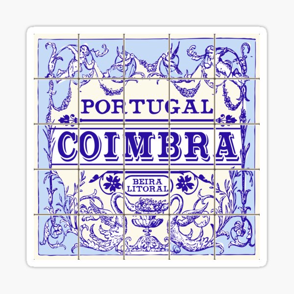 Vista previa del artículo con la obra «Azulejo Coimbra Azulejos Portugal», diseñado y vendido por aurielaki.