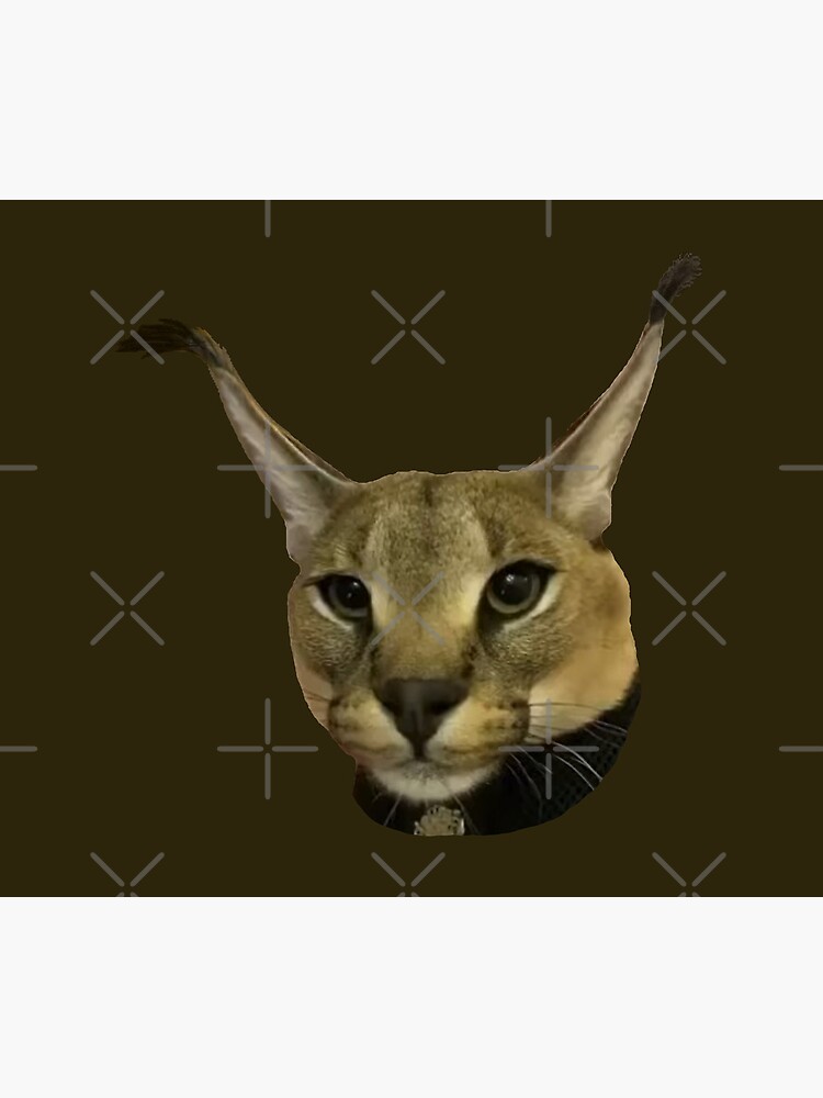 Big Floppa Caracal Cat Funny Meme Gaming Mouse Pad Custom Design