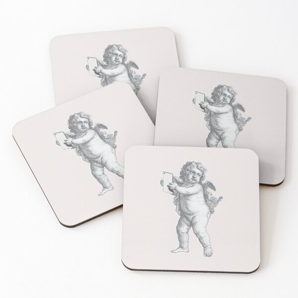 Item preview, Modern cupid with a tablet designed and sold by knappidesign.