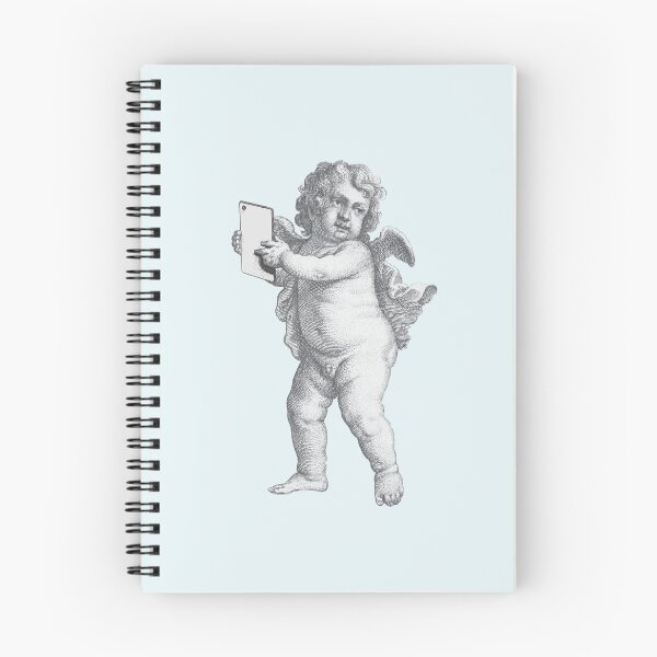 Item preview, Modern cupid with a tablet designed and sold by knappidesign.