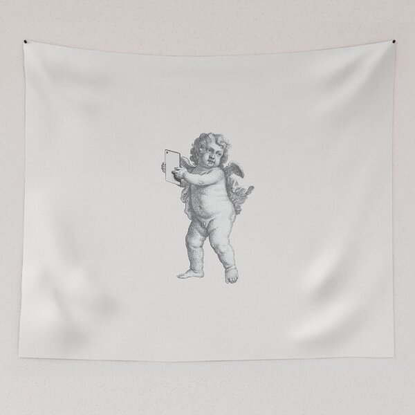 Item preview, Modern cupid with a tablet designed and sold by knappidesign.