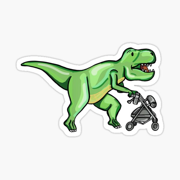 TRex with Rollator Sticker
