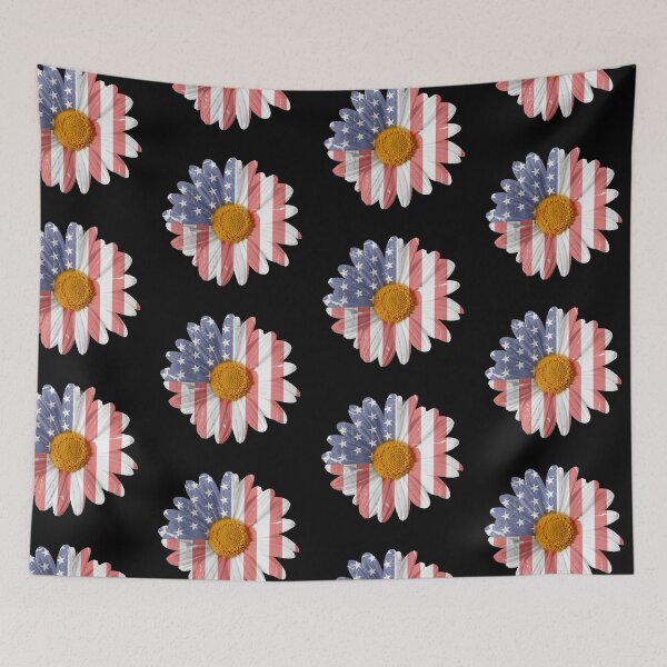 Item preview, USA flag embedded in a daisy designed and sold by Photorebelle.