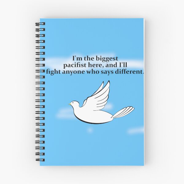 Item preview, pacifist slogan  designed and sold by 6059.