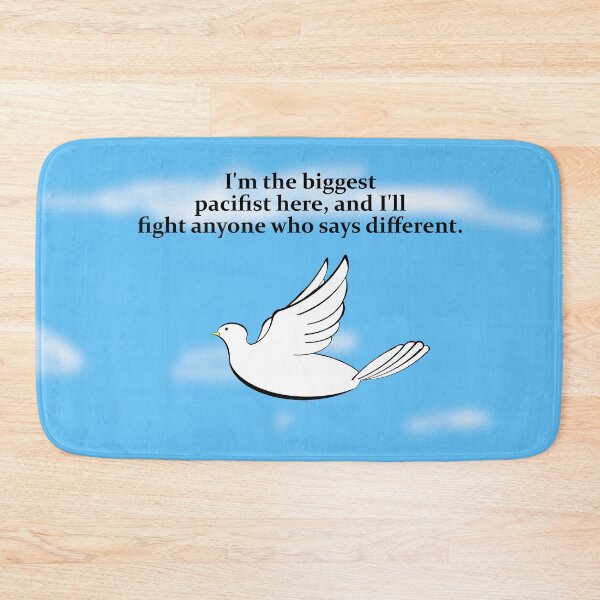 Item preview, pacifist slogan  designed and sold by 6059.