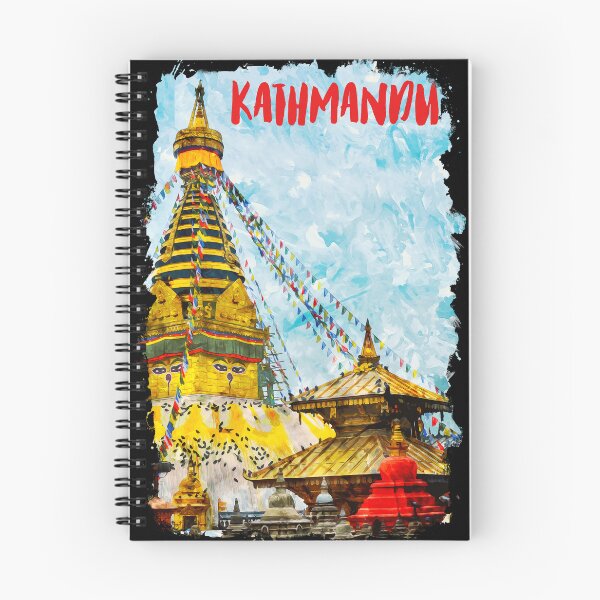 Artikelvorschau, Kathmandu Nepal city watercolor entworfen und verkauft von chrlalexandru.
